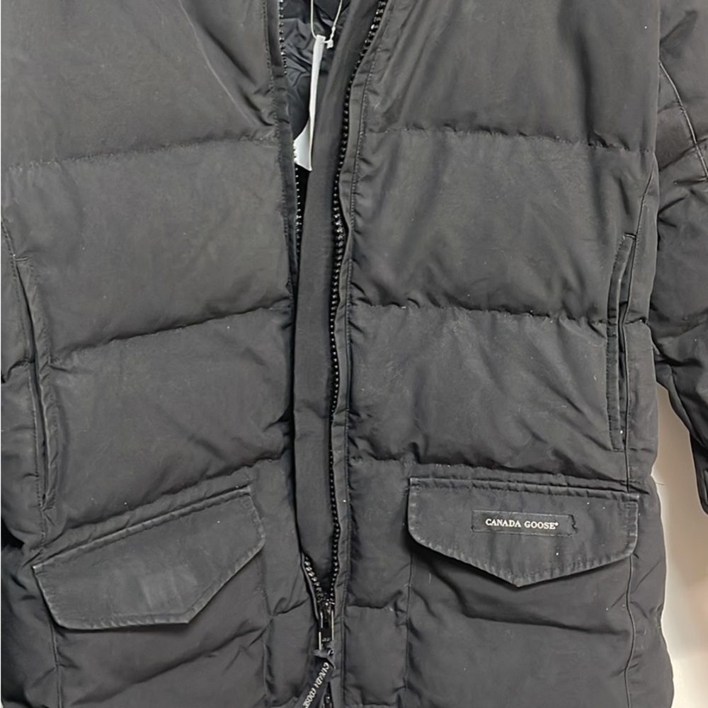 Prw Loved Authentic CANADA GOOSE parka Black Large - Picture 5 of 11